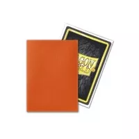 Obaly na karty Dragon Shield Protector - Matte Tangerine - 100 ks - zadní strana obalů