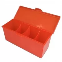 Blackfire 4-Compartment Storage Box - Red - otevřená krabička