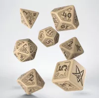 Sada kostek Call of Cthulhu Dice Set Beige and Black