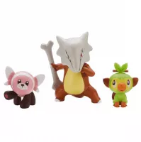 Pokémon Battle Figure Set Marowak, Grookey a Stufful - figurky
