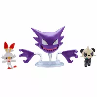 Pokémon Battle Figure Set Haunter, Scorbunny a Pancham - figurky