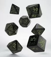 Sada kostek Call of Cthulhu Dice Set Black and Glow in the Dark - kostky