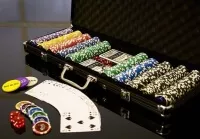 Poker set 500 ks žetonů Black Edition Ocean 5-1000 - otevřený poker set