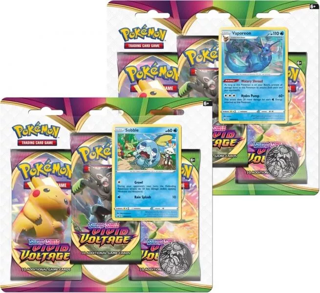 Pokémon Sword and Shield - Vivid Voltage 3 Pack Blister