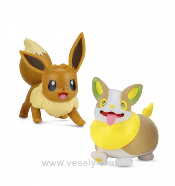 Pokémon akční figurka Eevee a Yamper 5 cm