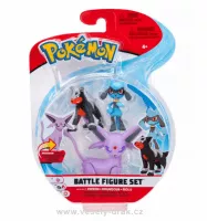 Pokémon akční figurky Espeon, Hondour a Riolu