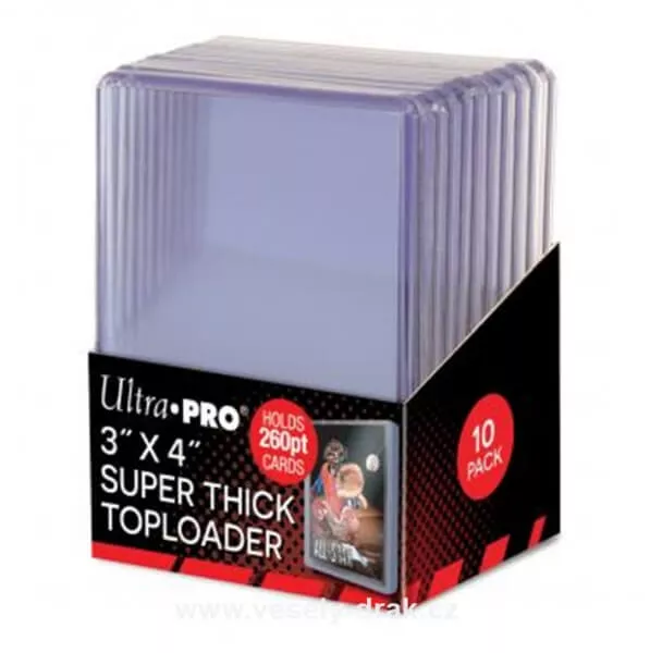 Toploader Ultra Pro 3x4 Super Thick 260PT Toploaders - 10 ks