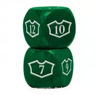 Sada kostek Ultra Pro - Deluxe 22MM Forest Loyalty Dice Set with 7-12 for Magic: The Gathering