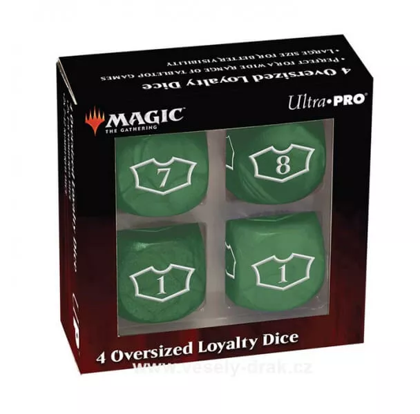 Sada kostek Ultra Pro Deluxe 22MM Forest Loyalty with 7-12 for Magic: the Gathering