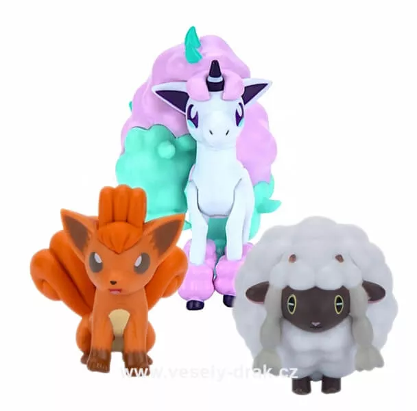 Pokémon akční figurky Galarian Ponyta, Vulpix a Wooloo 5 - 8 cm