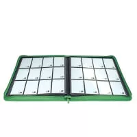 ULTRA PRO BINDER GREEN ZIPPERED (12 POCKET) vnitrek alba