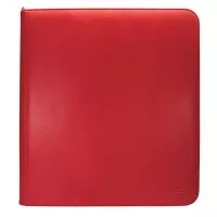 Album na karty UltraPro Vivid Zippered 12-Pocket - Red - přední strana