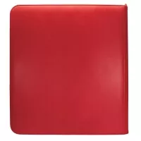 Album na karty UltraPro Vivid Zippered 12-Pocket - Red - zadní strana