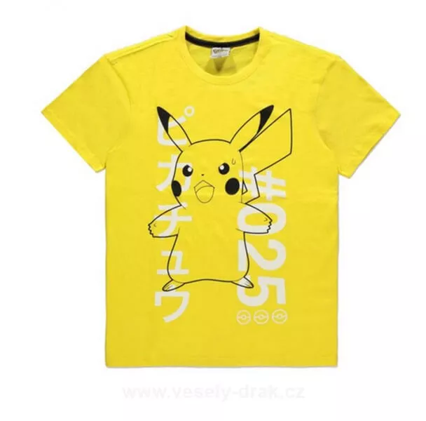 Pánské Pokémon tričko Shocked Pikachu vel. XL