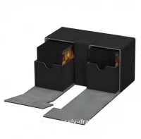 Ultimate Guard Twin Flip´n´Tray Deck Case 200+ Standard Size XenoSkin Black - ukázka uskladnění