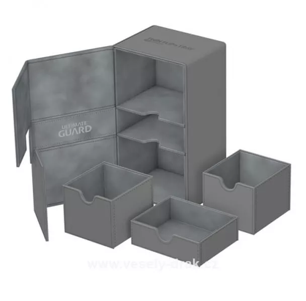Krabice Ultimate Guard Twin Flip´n´Tray 200+ Standard Size XenoSkin Grey