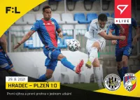 Fotbalove karty Fortuna Liga 2021-22 - Set 6. kola - hradec - plzen 1-0