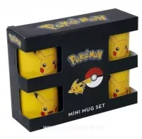 Set hrnků na espresso Pokémon Pikachu - 4 ks