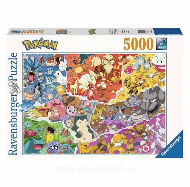 Puzzle Pokémon Ravensburger - Pokémon Allstars - 5000 dílků