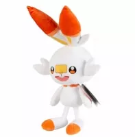 Pokémon plyšák Scorbunny 30 cm - pohled z boku