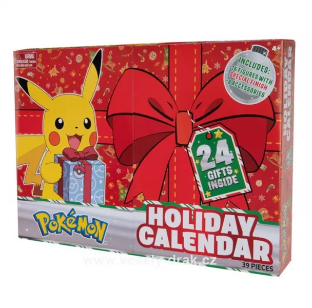 Pokémon adventní kalendář (16 figurek Pokémon - 5 cm)