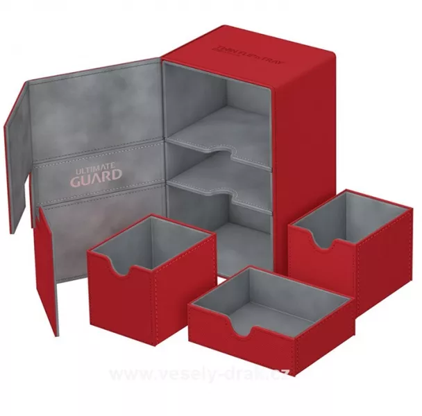 Krabice Ultimate Guard Twin Flip´n´Tray 160+ Standard Size XenoSkin Red