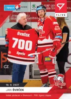 Hokejove karty Tipsport ELH 2021-22 - Live Set 2. kola (5 karet) - jan svrcek