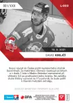 Hokejove karty Tipsport ELH 2021-22 - L-003 David Krejci zadni strana