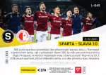 Fotbalove karty Fortuna Liga 2021-22 - L-043 Sparta - Slavia 1-0 zadni strana