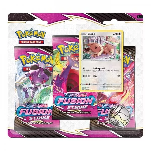 Pokémon Sword and Shield - Fusion Strike 3 Pack Blister - Eevee