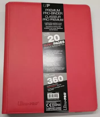 Album na karty Ultra Pro - Pro-Binder Premium na 360 karet red