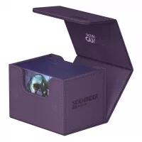Rozložená krabička na karty fialová