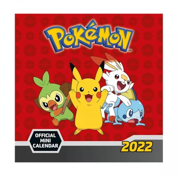 Oficiální Pokémon mini kalendář pro rok 2022 - nástěnný
