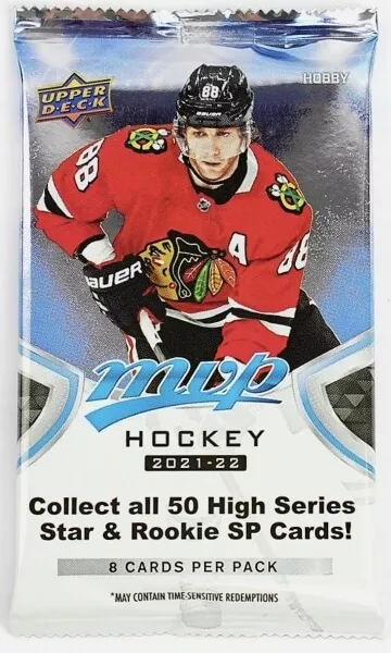 2021-22 NHL Upper Deck MVP Hobby pack - hokejové karty