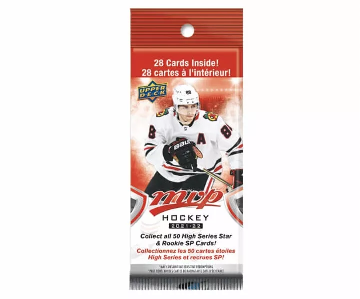 2021-22 NHL Upper Deck MVP Fat pack - hokejové karty