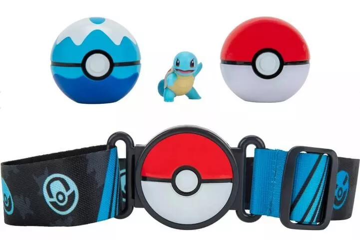 Pokémon Clip and Go set Squirtle s páskem - Pokéball + Dive ball