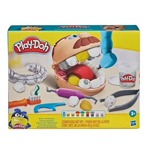 Play-Doh plastelína Zubař Drill'n Fill