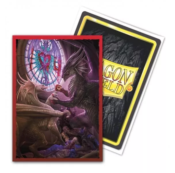Obaly na karty Dragon Shield Art Brushed Sleeves - Valentine Dragons 2022 – 100 ks
