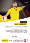 Fotbalove karty Fortuna Liga 2021-22 - L-071 Ales Mandous zadni strana