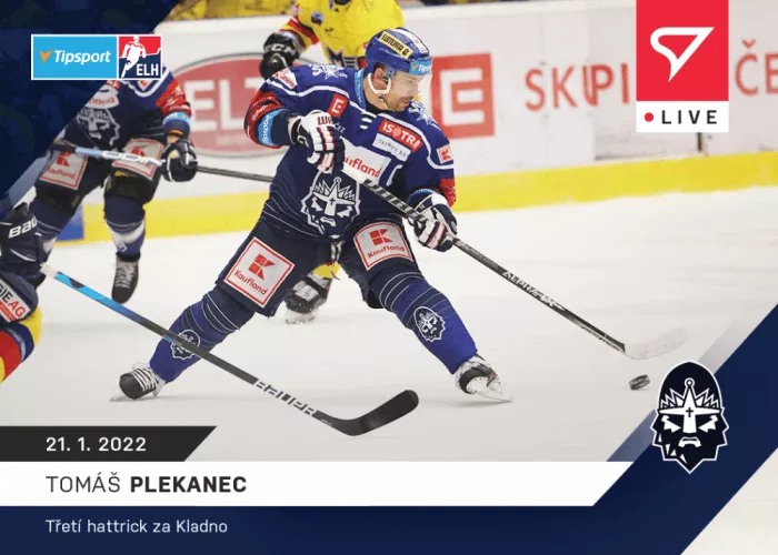 Hokejové karty Tipsport ELH 2021-22 - L-087 Tomáš Plekanec