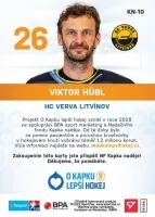 Hokejove karty Tipsport ELH 2021-22 - KN-10 Viktor Hubl zadni strana