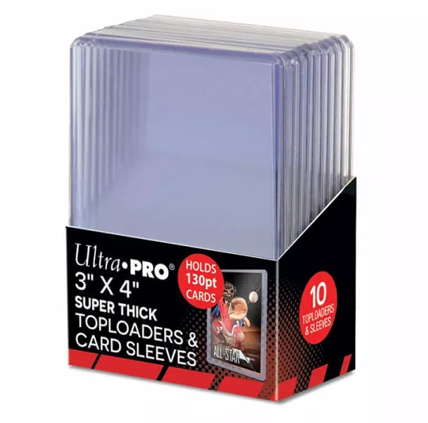 Toploader Ultra Pro 3x4 Super Thick 130PT Toploaders and Card Sleeves - 10 ks