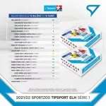Premium box Tipsport ELH 21/22 – 1. série - zadní strana - soupis obsahu