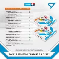 Hokejové karty Tipsport ELH 21/22 Blaster box 1. série - zastoupení karet