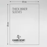 Obaly na karty Gamegenic Thick Inner Sleeves - 50 ks - rozměr obalu