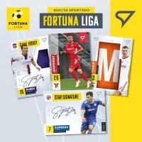 Fotbalove karty Fortuna Liga 2021-22 Hobby box ukazka karet