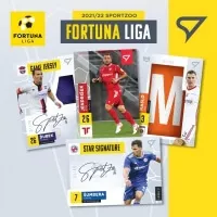 Fotbalove karty Fortuna Liga 2021-22 Hobby balicek ukazka karet
