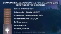 Magic the Gathering Baldurs Gate Draft Booster content