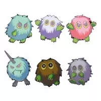 Yu-Gi-Oh Set of 6 Limited Edition Kuriboh Pin Badges - sada odznaků