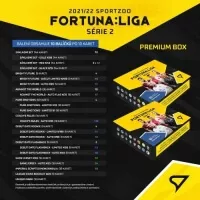Fotbalové karty Fortuna Liga 2021-22 Premium Balíček 2. série - zastoupení karet